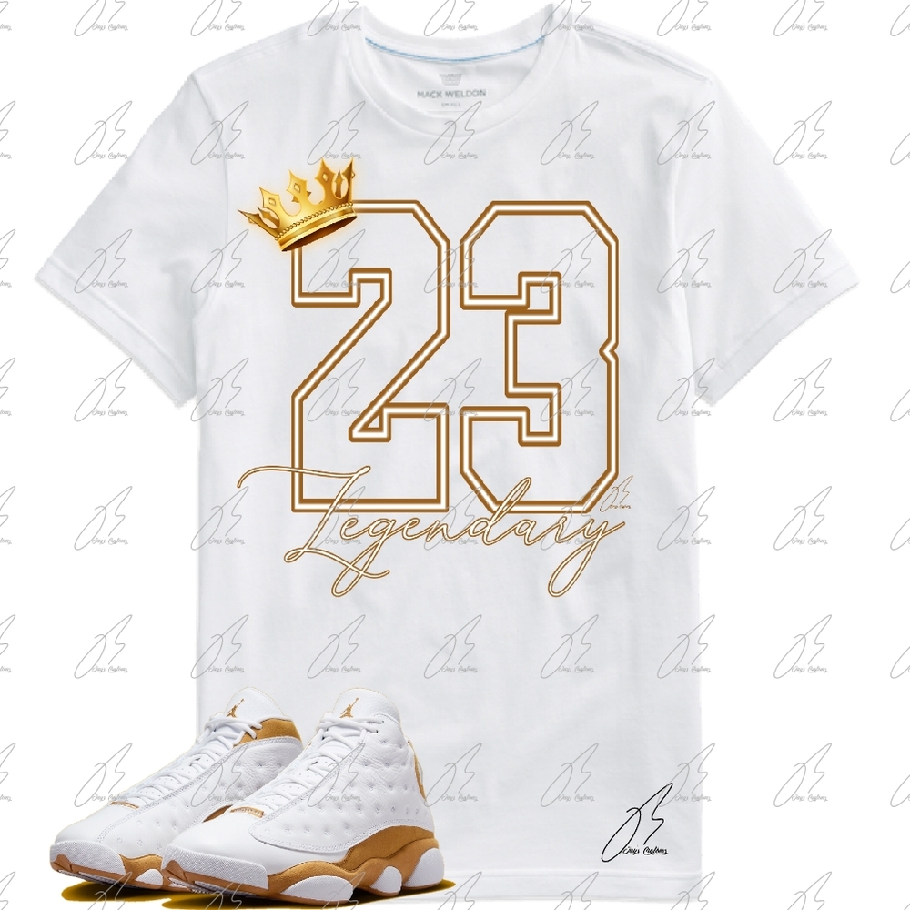 Jordan 13 Wheat Matching Shirt,23 Legend Unisex Graphic Tee,Best Gift,Mens